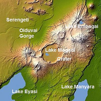 Ngorongoro map
