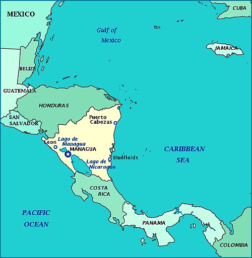 Map - Nicaragua