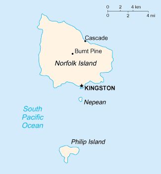 Map - Norfolk Island