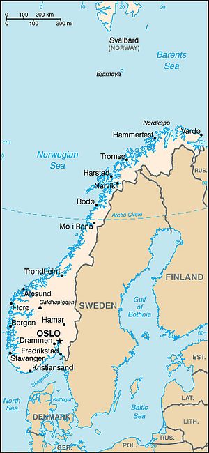 Map - Norway