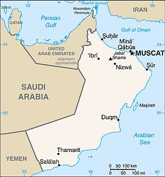 Map - Oman