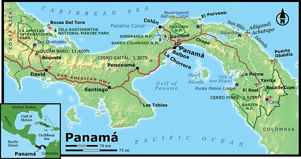 Map - Panama