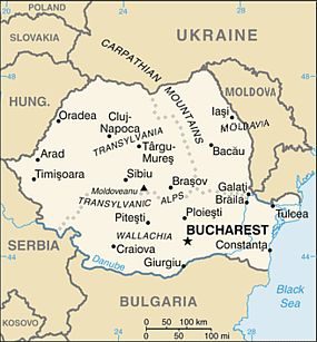 Map - Romania