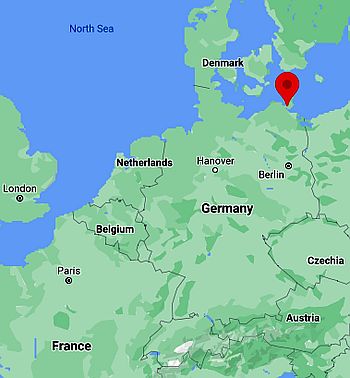 Rügen, where it's located