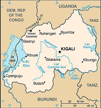 Map - Rwanda