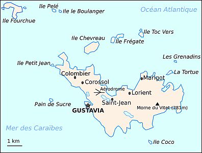 Map - Saint Barthelemy