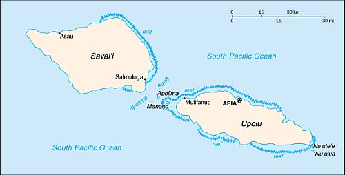 Map - Samoa