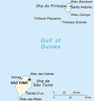 Map - Sao Tomé And Principe