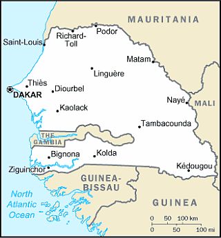 Map - Senegal