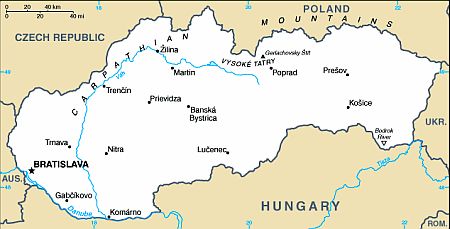 Map - Slovakia