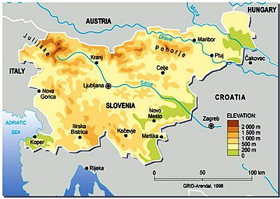 Map - Slovenia