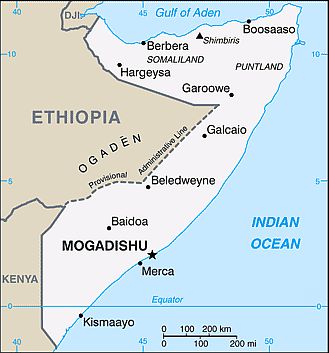 Map - Somalia