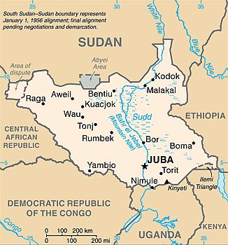 Map - South Sudan