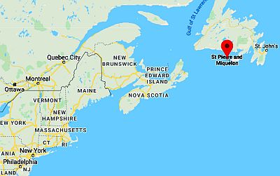 Map - St Pierre Miquelon