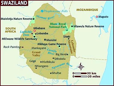 Map - Swaziland