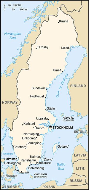 Map - Sweden