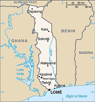 Map - Togo
