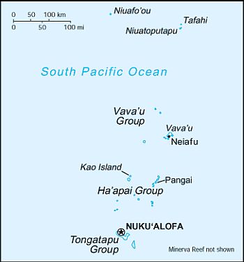 Map - Tonga