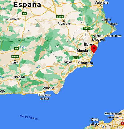 Torrevieja, where it's located