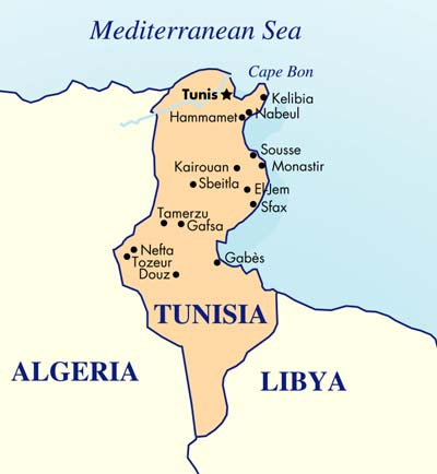 Map - Tunisia