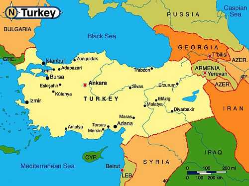 Map - Turkey