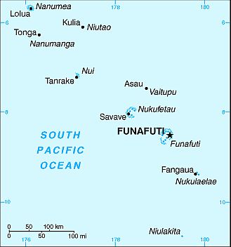 Map - Tuvalu