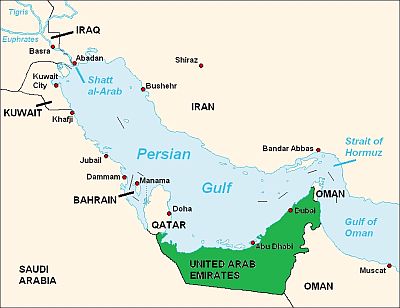 Map - United Arab Emirates