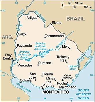 Map - Uruguay