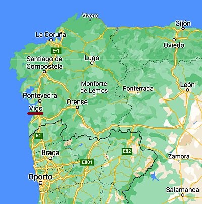 Vigo, where it's located