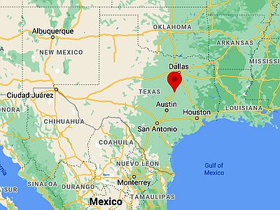 Waco, where it's located
