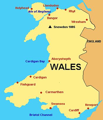 Wales map