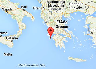 Zakynthos, where it is