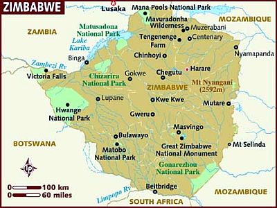 Map - Zimbabwe