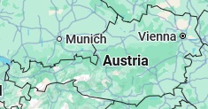 Linz, position on the map