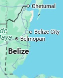 Belize City, location on the map