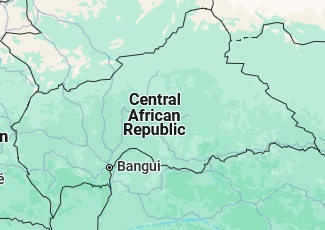 Bangui, location on the map