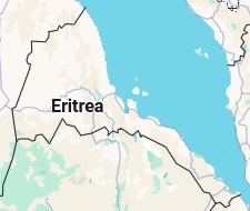 Keren, position on the map
