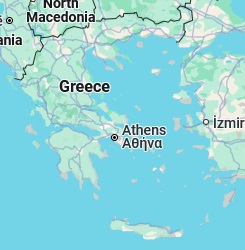 Athens, location on the map