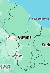Mabaruma, position on the map