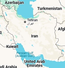 Abadan, location on the map