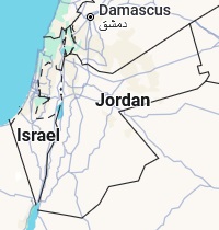 Amman, location on the map