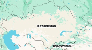 Aktau, location on the map