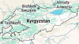 Bishkek, location on the map