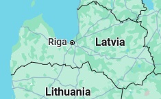 Rujiena, position on the map