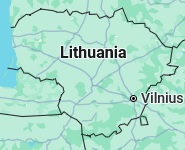 Siauliai, position on the map