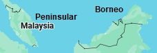 Bintulu, location on the map