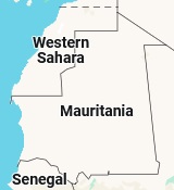 Bir Moghrein, position on the map