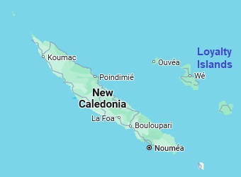 Bourail, location on the map