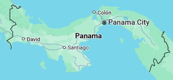 Colón, position on the map