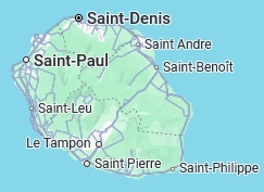 Saint Denis, position on the map